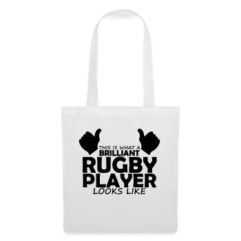 brilliant rugby player - Tote Bag - white - Front