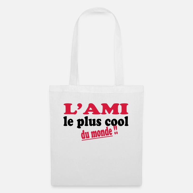 L'ami le plus cool du monde !! - Stoffbeutel - Weiß