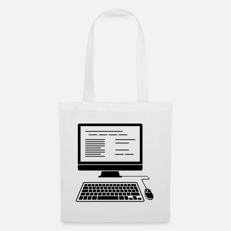 PC desktop computer - Tote Bag - white