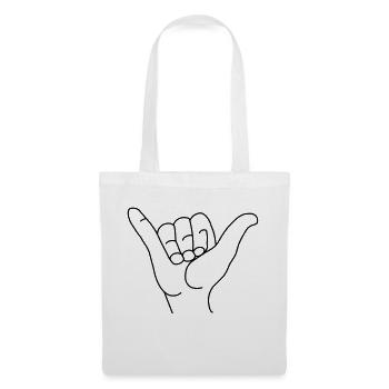 Surfer Greeting - Tote Bag - white - Front
