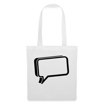 bubble chat - Tote Bag - white - Front