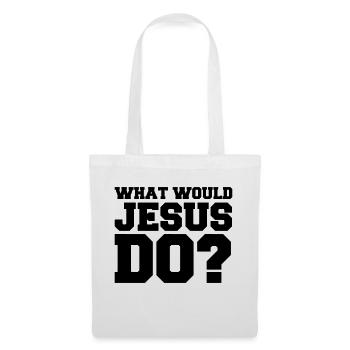what_would_jesus_do_01 - Sac en tissu - blanc - Devant