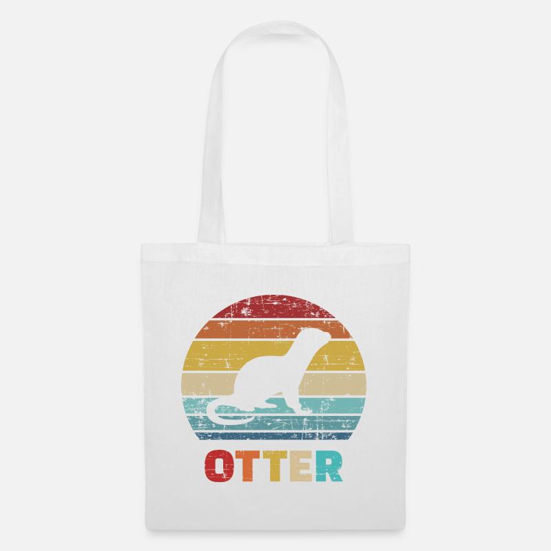 Otter - Stoffbeutel - Weiß