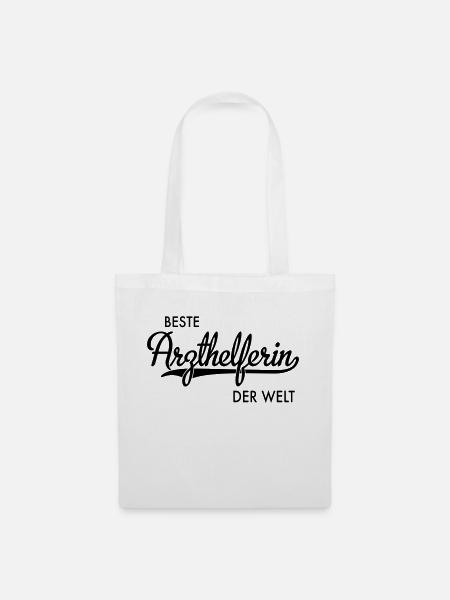 Arzthelferin - Stoffbeutel - Weiß