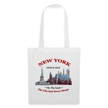 NEW YORK 1624 CREATION Louis RUNEMBERG ADAGP - Sac en tissu - blanc - Devant