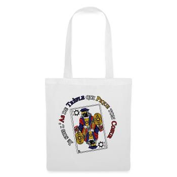 L'as de Trèfle qui Pique ton Coeur - Sac en tissu - blanc - Devant