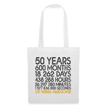 50-year anniversary counter birthday 50 years - Tote Bag - white - Front