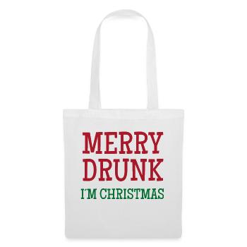 Drôles de tee-shirts de Noël - Sac en tissu - blanc - Devant