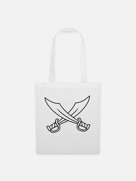 Waffen 2 Säbel - Stoffbeutel - Weiß