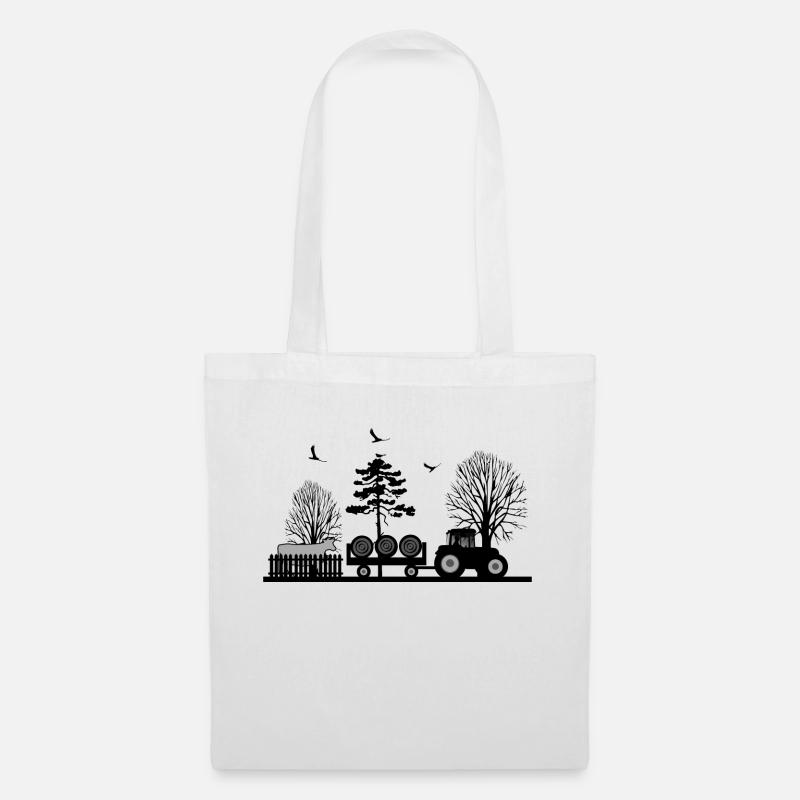 Tractor - Tote Bag - white