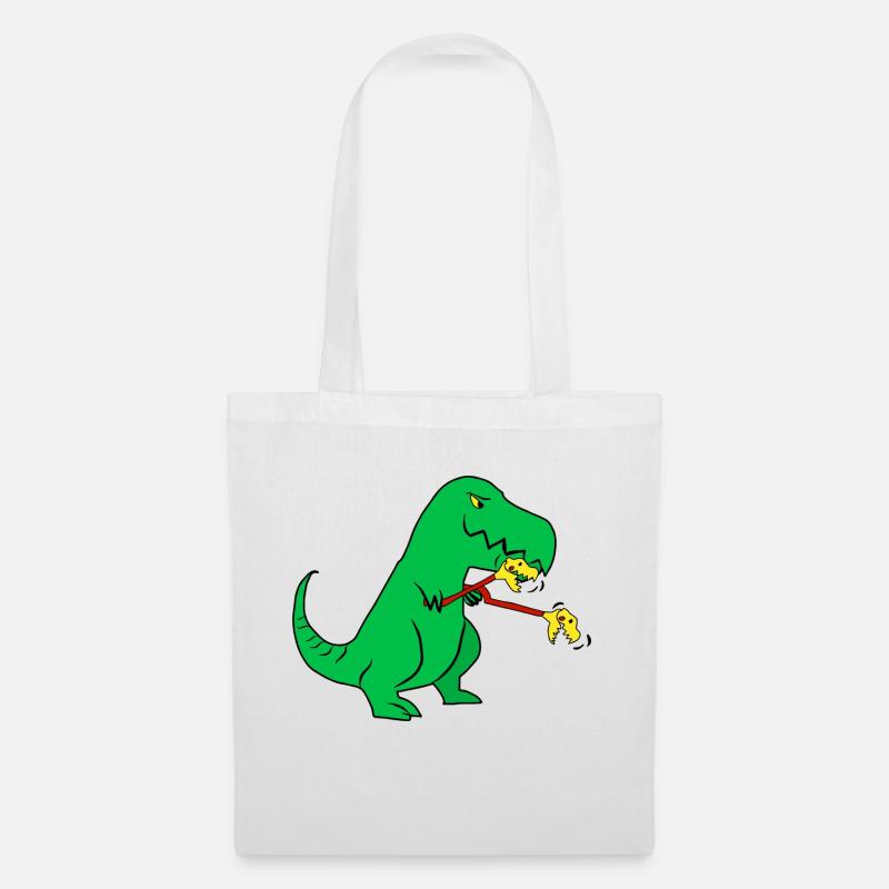 Unstoppable Dinosaur - Tote Bag - white