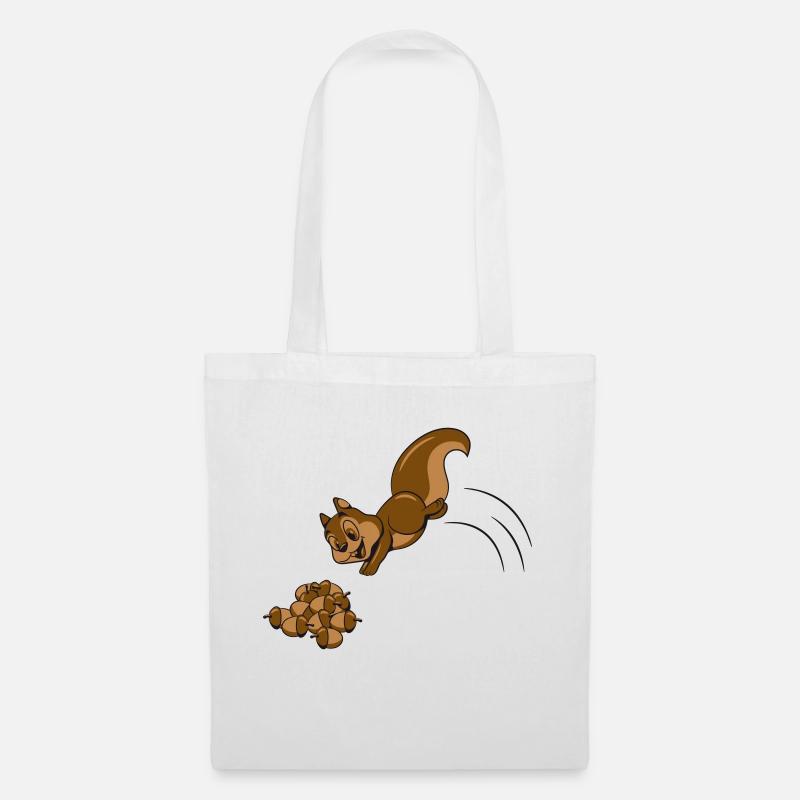 Squirrel nuts nut - Tote Bag - white
