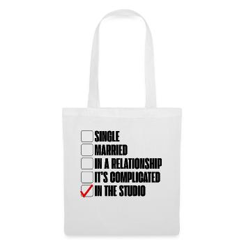Single, Married, In A Relationship, In The Studio - Tote Bag - white - Front