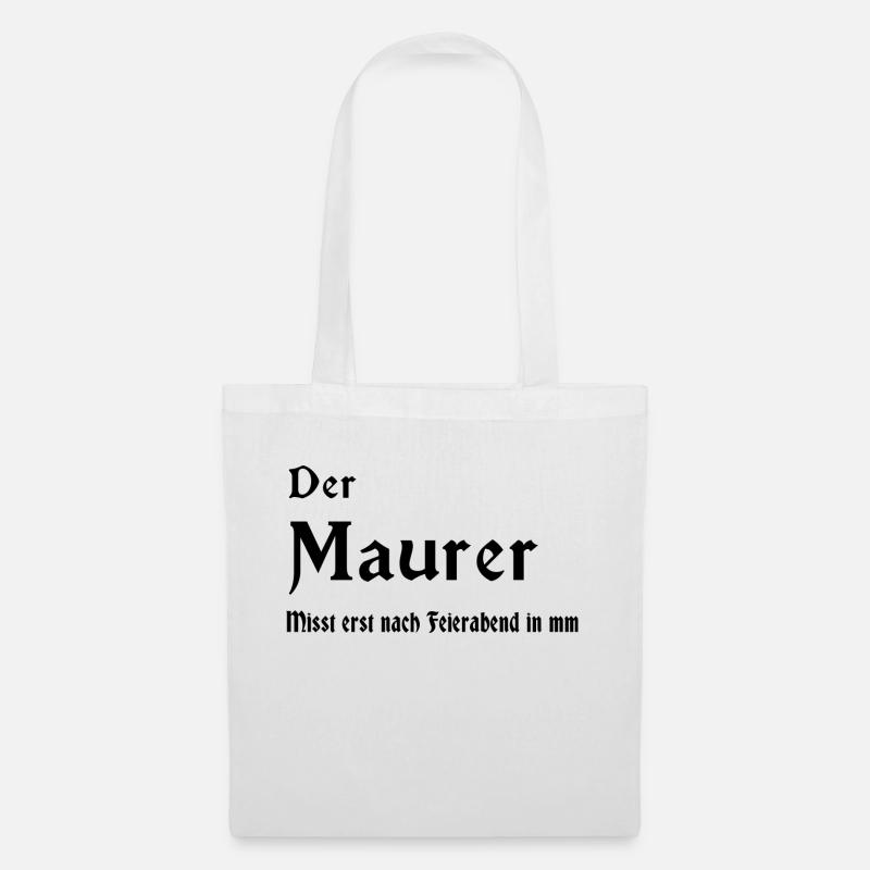 Der Maurer - Stoffbeutel - Weiß