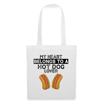 My Heart Belongs to Hot Dog Lover Gift - Tote Bag - white - Front