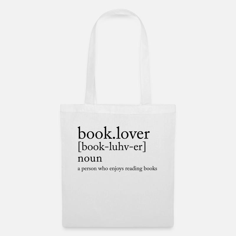 booklover - Stoffbeutel - Weiß