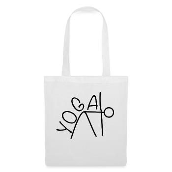 Conception d’exercices de yoga - Sac en tissu - blanc - Devant
