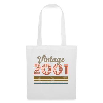 Geburtstag Vintage 2001 Limited Edition - 2001 - Stoffbeutel - Weiß - Vorne