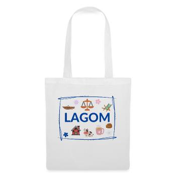 Lagom - Stoffbeutel - Weiß - Vorne