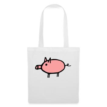 Pig - Tote Bag - white - Front