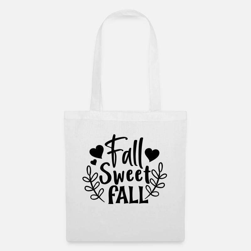 Automne doux automne 01 - Sac en tissu - blanc