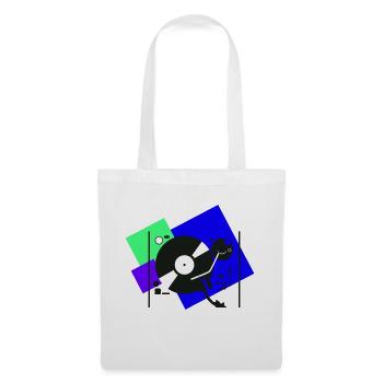 Platines colorées4 - Sac en tissu - blanc - Devant