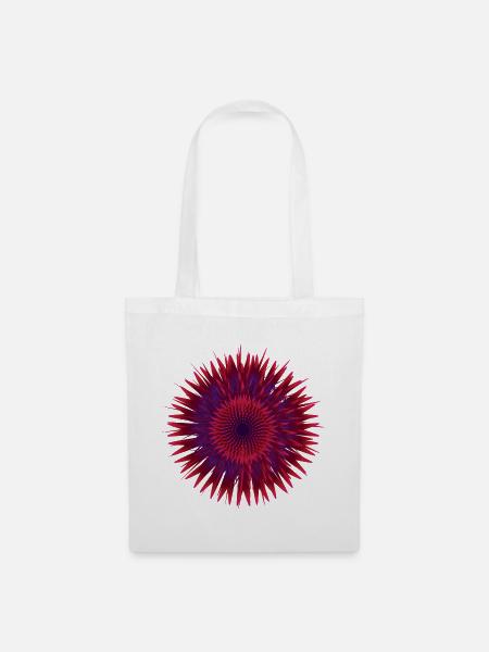 Vektor Blume - Stoffbeutel - Weiß