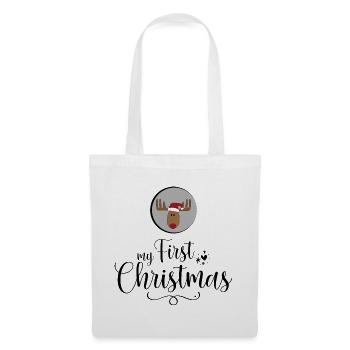 my first Christmas - Stoffbeutel - Weiß - Vorne