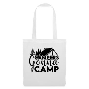 Campeurs allant au camp 01 - Sac en tissu - blanc - Devant