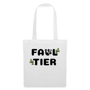 Faultier - Stoffbeutel - Weiß - Vorne