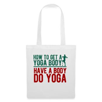 Yogalehrer Spruch Für Yogi Yoga - Stoffbeutel - Weiß - Vorne