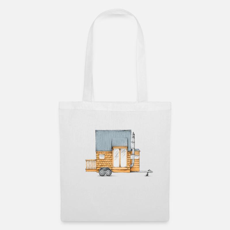 Tiny House - Stoffbeutel - Weiß