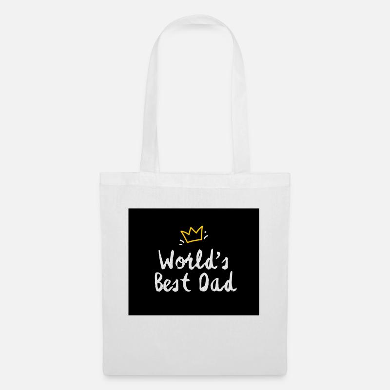 Worlds Best Dad - Stoffbeutel - Weiß