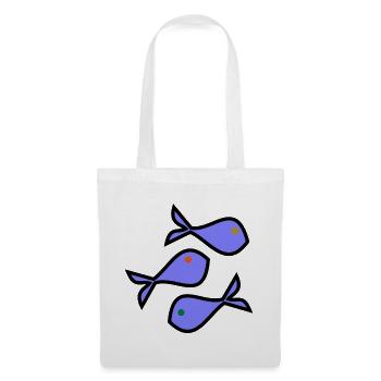 SARDINE. FISH. APRIL FOOL. EASTER. SEA - Tote Bag - white - Front