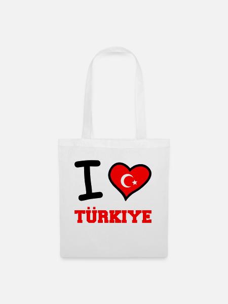 i love türkiye - Stoffbeutel - Weiß