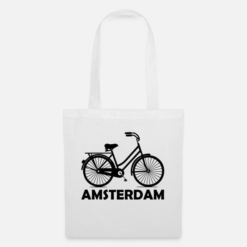 Amsterdamer Fahrräder - Stoffbeutel - Weiß