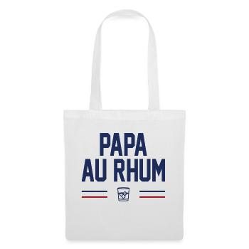 PAPA AU RHUM - Sac en tissu - blanc - Devant
