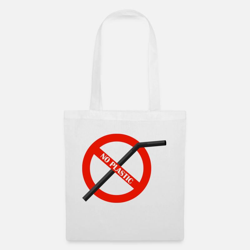 Anti Plastik - Stoffbeutel - Weiß