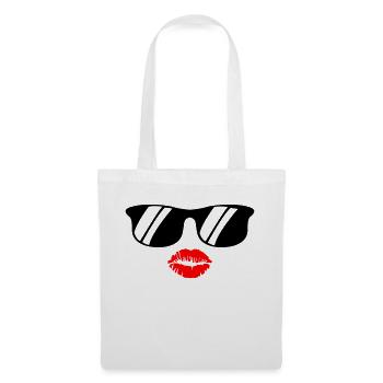 kiss face - Stoffbeutel - Weiß - Vorne