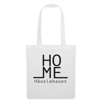 Häuslebauer - alle die Ihr Eigenheim errichten - Stoffbeutel - Weiß - Vorne