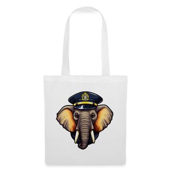 Police Elephant - Tote Bag - white - Front