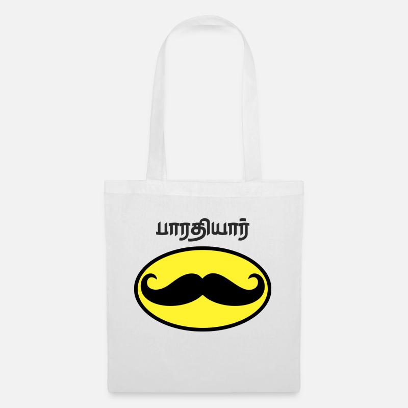 C. Subramania Bharathi - Stoffbeutel - Weiß