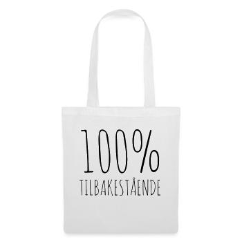 100% backward - Tote Bag - white - Front