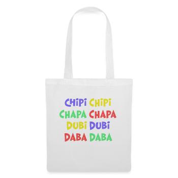 Chipi Chipi Chapa Chapa Dubi Dubi Daba Daba Chat - Sac en tissu - blanc - Devant
