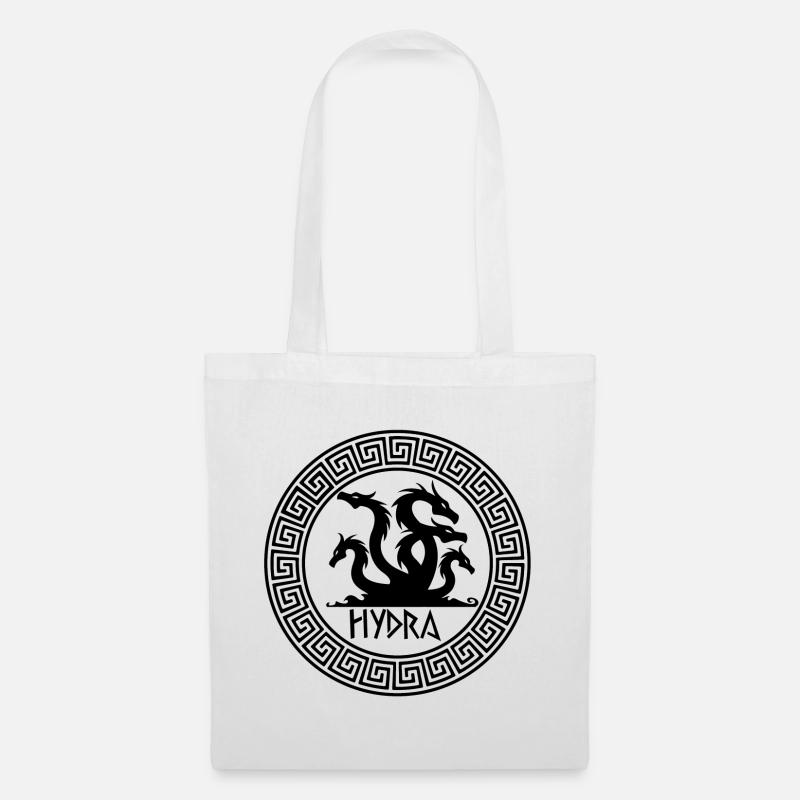 Schwarzes Hydra-Symbol - Stoffbeutel - Weiß