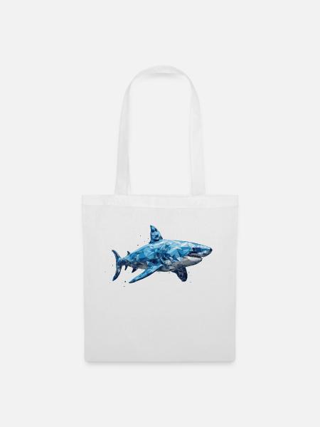 Great white Shark - Stoffbeutel - Weiß