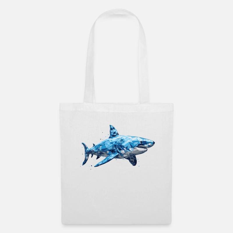Great white Shark - Stoffbeutel - Weiß