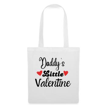 Daddy's Little Valentine - Tote Bag - white - Front