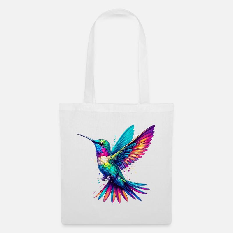 Kolibri - Stoffbeutel - Weiß