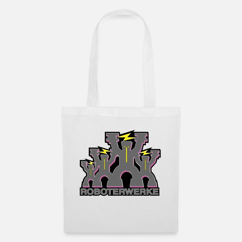 Roboterwerke 2.0 Logo Bunt - Stoffbeutel - Weiß